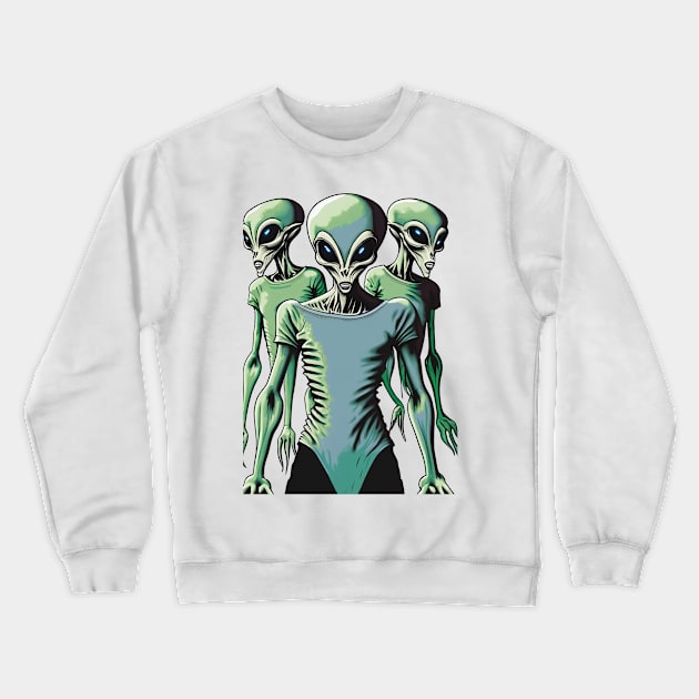 Alien Abductees Crewneck Sweatshirt by Hunter_c4 "Click here to uncover more designs"